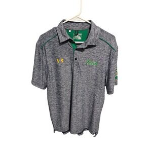 Under Armour Notre Dame Irish Boston Shamrock Series 2015 Polo Golf Shirt Men M